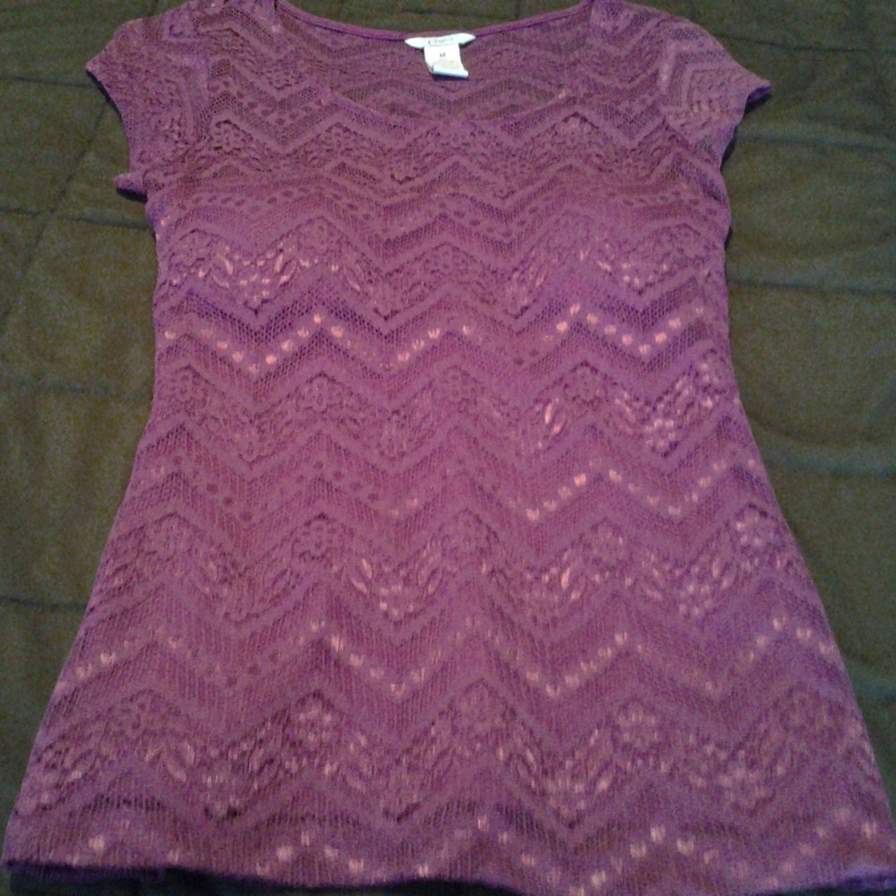 Juniors Candies Lace Top Size M ... EUC!